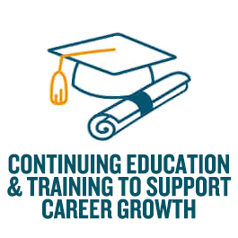 Continuing education & training to support career growth 
